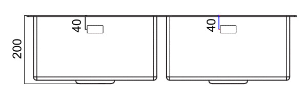 St James 5071 Kaya Double Bowl Kitchen Sink