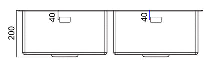 St James 5071 Kaya Double Bowl Kitchen Sink