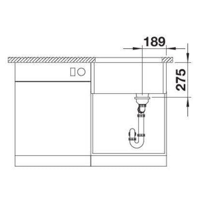 Blanco 518497 Belfast Crystal White Inset Sink