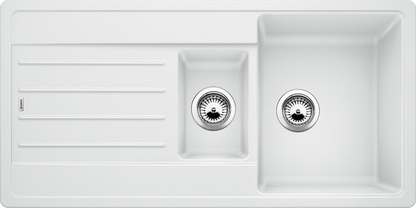 Blanco Legra 6 S 1.5 Bowl Inset Silgranit Kitchen Sink - White