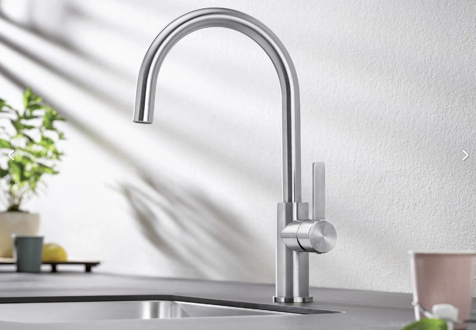 Blanco 523120 Candor Single Lever Kitchen Mixer Tap - Brushed Stainless Steel