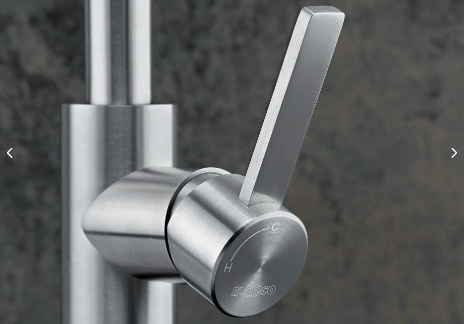 Blanco 523120 Candor Single Lever Kitchen Mixer Tap - Brushed Stainless Steel