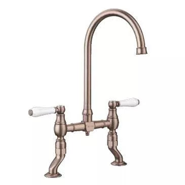 Blanco 525116 Vicus Twin Lever Brushed Copper Tap