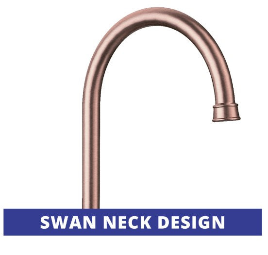 Blanco 525116 Vicus Bridge Twin Lever Kitchen Tap - Brushed Cooper