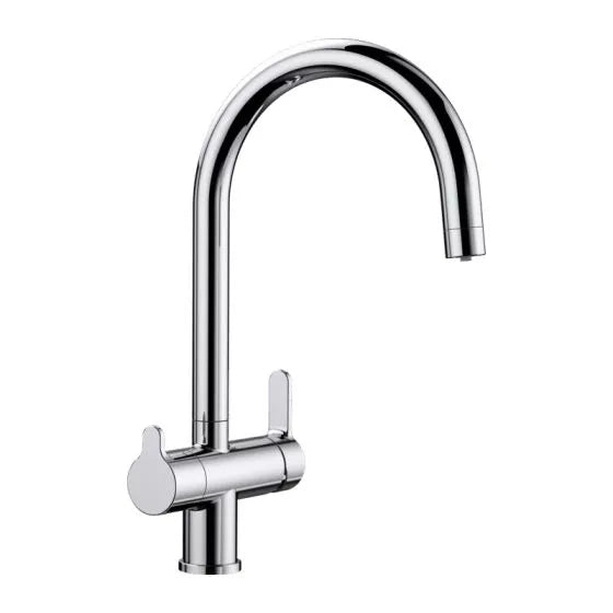 Blanco TRIMA 3-in-1 Drink Filter Swivel Spout Galvanic Kitchen Tap (Chrome) - 525231