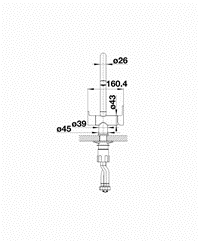 Blanco TRIMA 3-in-1 Drink Filter Swivel Spout Galvanic Kitchen Tap (Chrome) - 525231