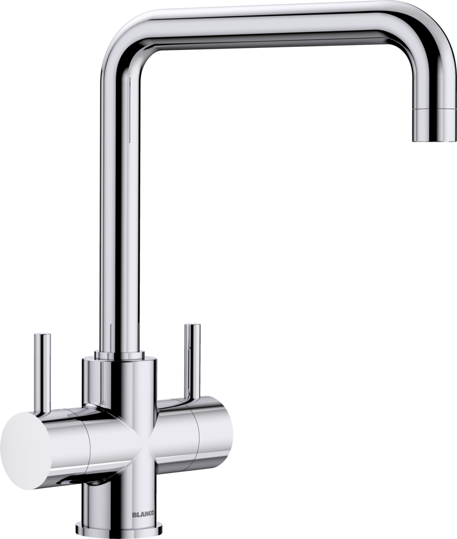 Blanco 525335 Jamia Twin Lever Monobloc Mixer Tap - Chrome