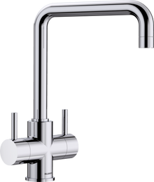 Blanco 525335 Jamia Twin Lever Monobloc Mixer Tap - Chrome