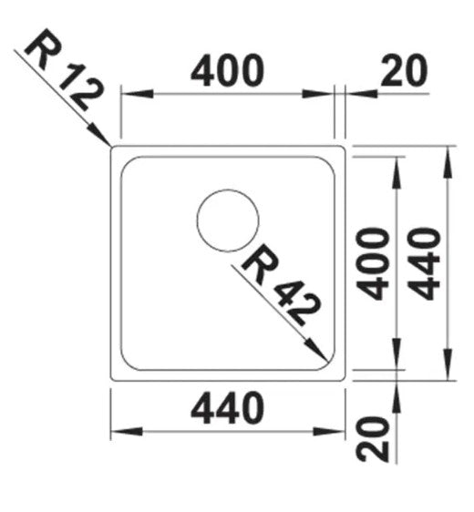 Blanco Solis 400-U Stainless Steel Kitchen Sink