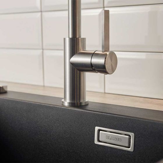 Blanco 526614 Jandora-S Pull Out Kitchen Tap - Brushed Stainless Steel