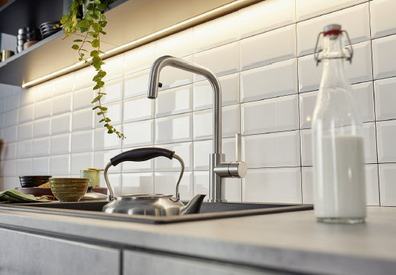 Blanco 526614 Jandora-S Pull Out Kitchen Tap - Brushed Stainless Steel