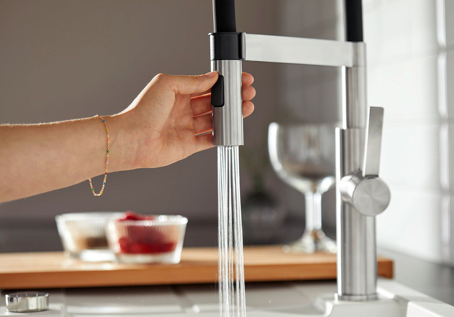 Blanco SONEA-S 526616 Flexo Kitchen Tap - Brushed Stainless Steel
