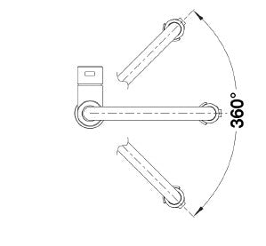 Blanco 525334 Camia Twin Lever Kitchen Tap - Chrome