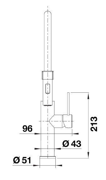 Blanco SONEA-S 526616 Flexo Kitchen Tap - Brushed Stainless Steel