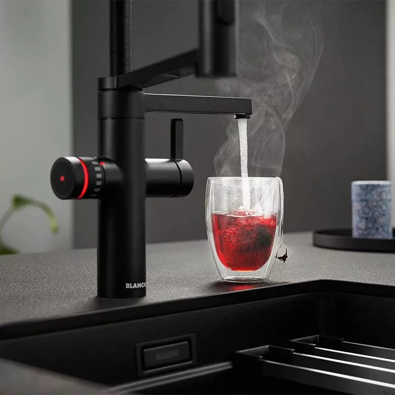 Blanco 526635 Evol-S Pro 4-in-1 Smart Measure Mono Kitchen Mixer Tap with Dual Spray