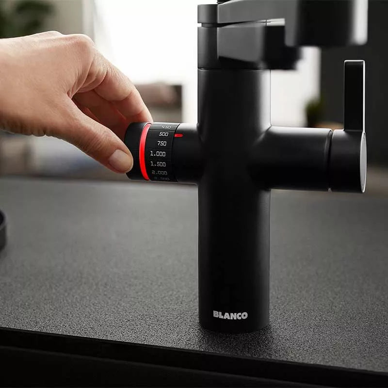 Blanco 526635 Evol-S Pro 4-in-1 Smart Measure Mono Kitchen Mixer Tap with Dual Spray