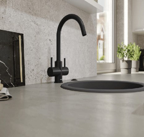 Blanco 526669 Camia Twin Lever Kitchen Tap - Black