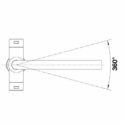 Blanco 526702 Lanora Twin Lever Stainless Steel Mixer Tap