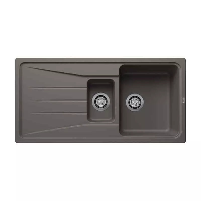 Blanco SONA 6 S Silgranit 1.5 Bowl Inset Reversible Kitchen Sink - Volcano Grey