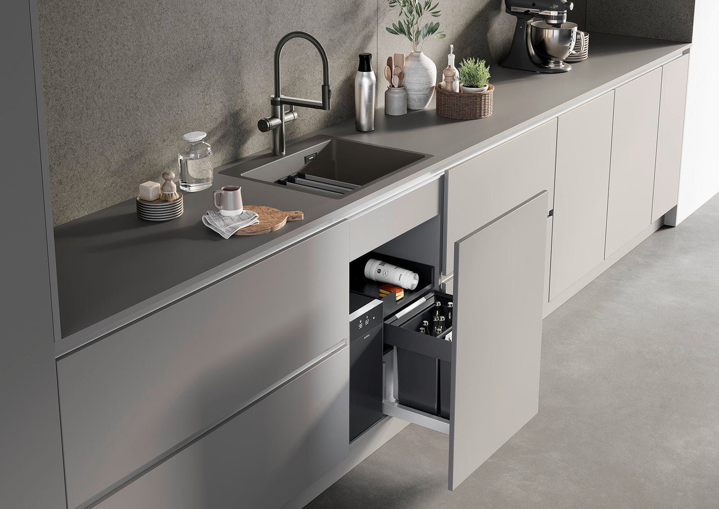 Blanco 527659 Choice Icona Kitchen Mixer Tap - Satin Dark Steel