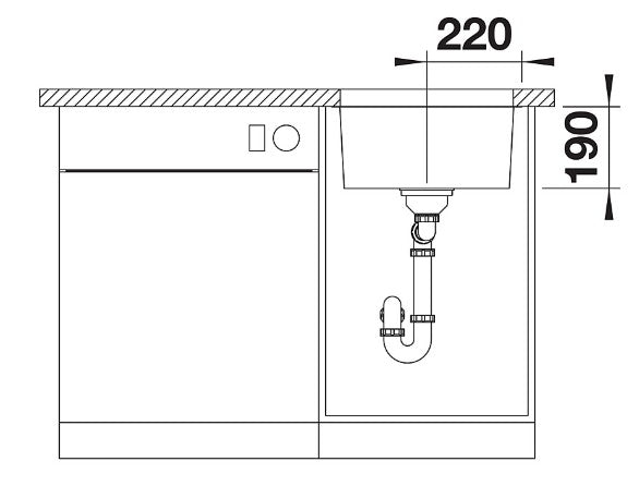 Blanco 528230 Quato 500 U Single Bowl Undermount Sink - Stainless Steel