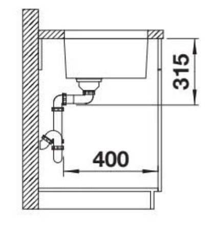 Blanco Quato 700-U 528231 Single Bowl Undermount Sink - Stainless Steel