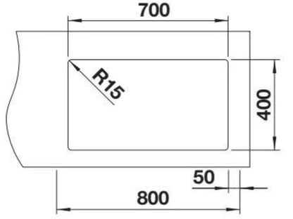 Blanco Quato 700-U 528231 Single Bowl Undermount Sink - Stainless Steel