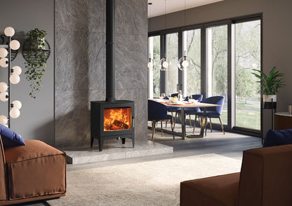 Stovax Futura 8 Wood Stove - Matt Black