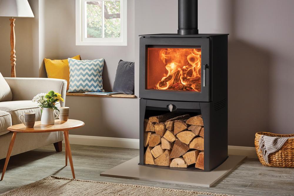 Stovax Futura 8 Highline Wood Stove - Matt Black