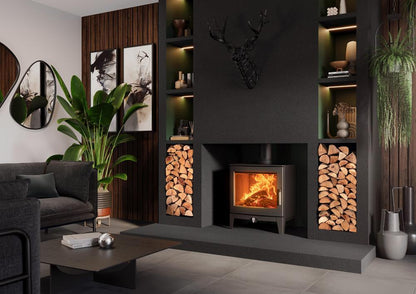 Stovax Futura 8 Wood Stove - Matt Black