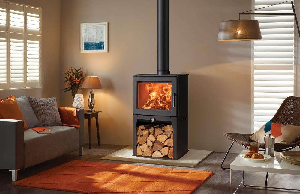Stovax Futura 8 Highline Wood Stove - Matt Black
