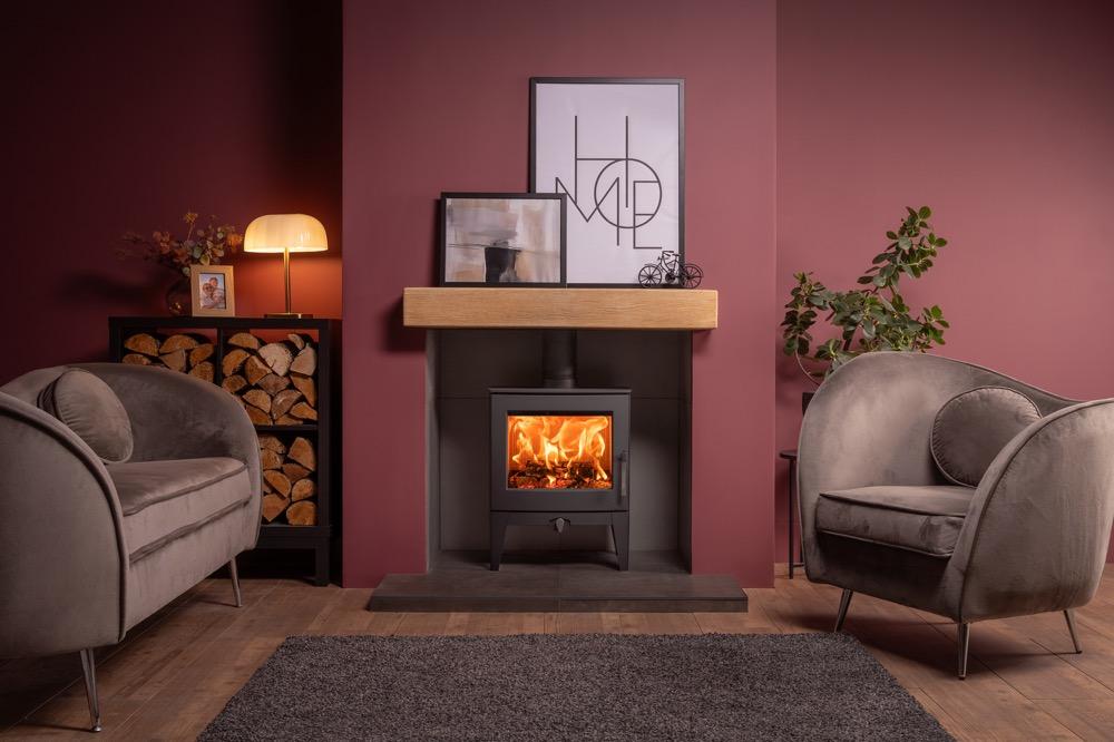 Stovax Futura 5 Multi-fuel Stove - Matt Black