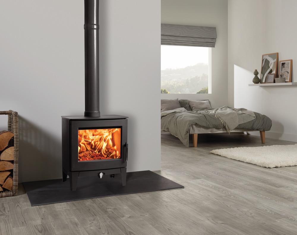 Stovax Futura 5 Multi-fuel Stove - Matt Black