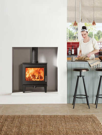 Stovax Futura 5 Multi-fuel Stove - Matt Black