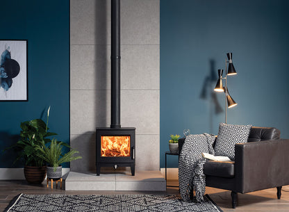 Stovax Futura 5 Multi-fuel Stove - Matt Black