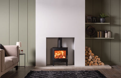 Stovax Futura 5 Multi-fuel Stove - Matt Black