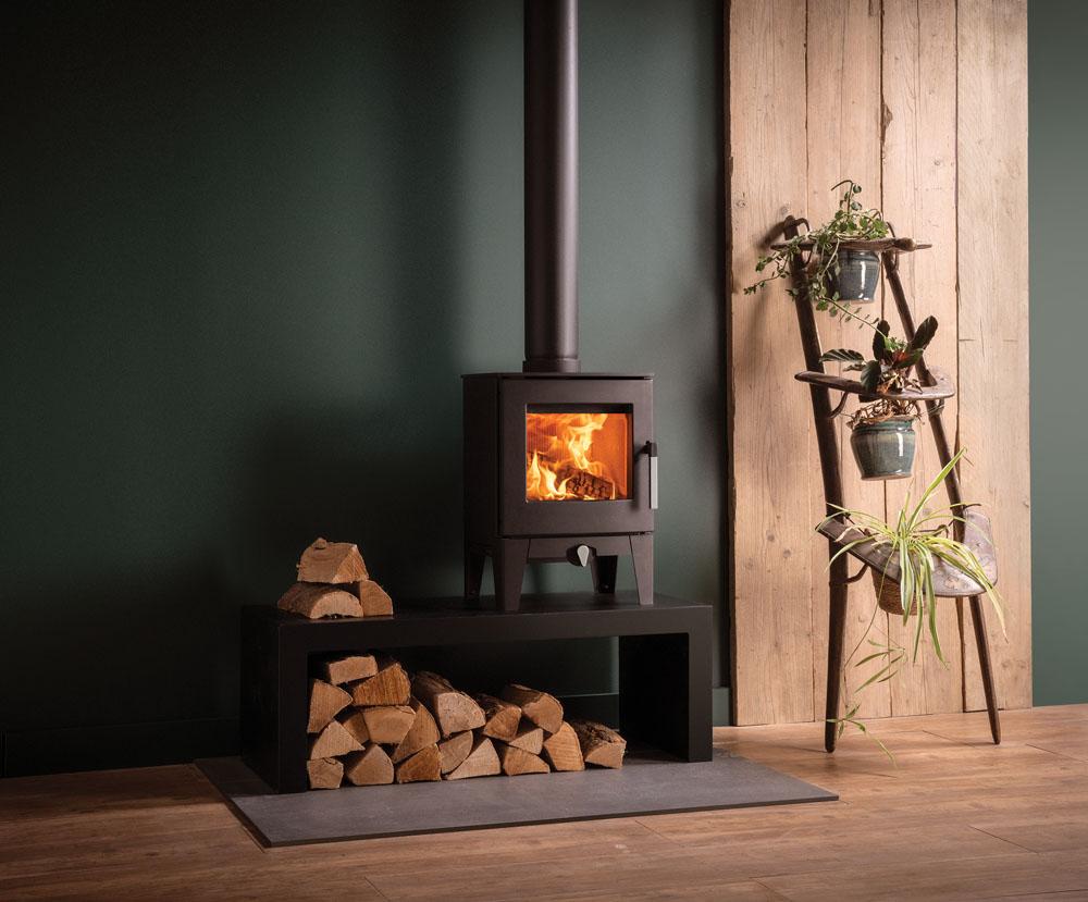 Stovax Futura 4 Multi-fuel Stove - Matt Black