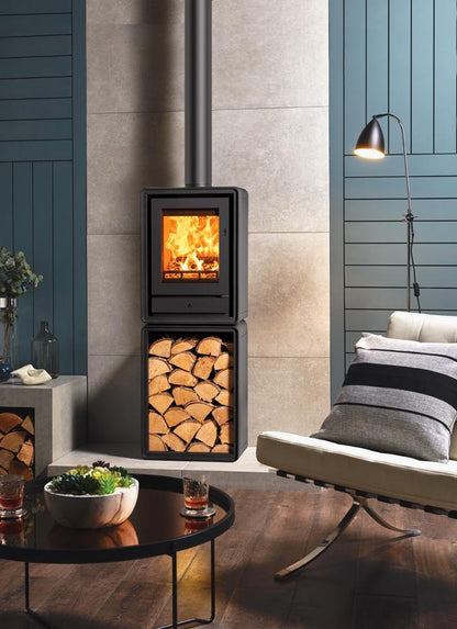 Stovax Riva2 40 Freestanding Multi-Fuel - Matt Black