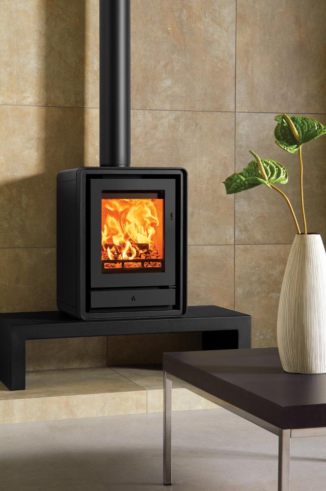 Stovax Riva2 40 Freestanding Multi-Fuel - Matt Black