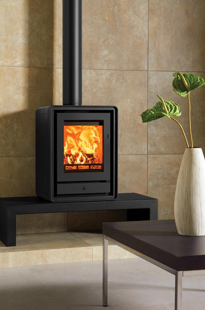 Stovax Riva2 40 Freestanding Multi-Fuel - Matt Black