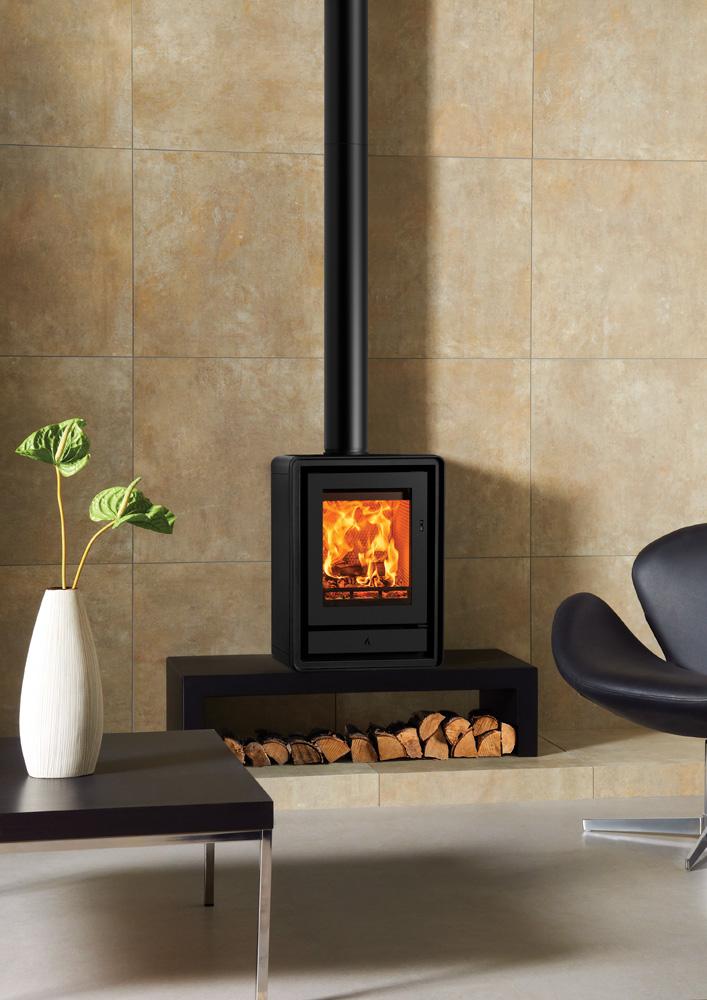 Stovax Riva2 40 Freestanding Multi-Fuel - Matt Black