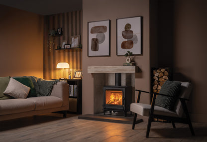 Onyx Athos 5 Wood Stove - Matt Black