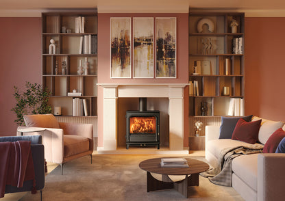 Onyx Athos 5 Wide Multi-Fuel Stove - Matt Black