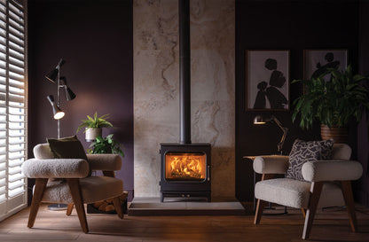 Onyx Olympus 5 Wide Multi-Fuel Stove - Matt Black