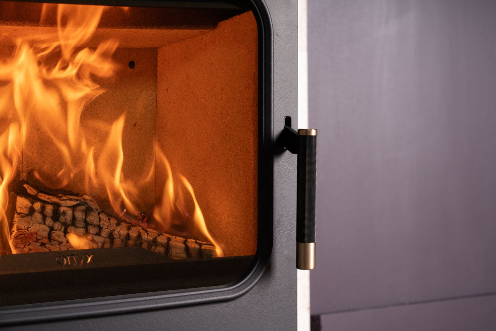 Onyx Olympus 5 Wide Multi-Fuel Stove - Matt Black