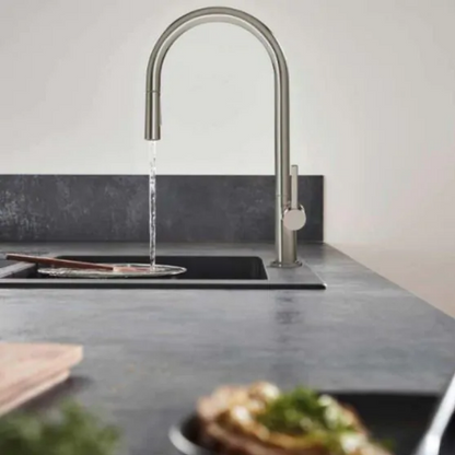 Hansgrohe Talis M54 Single Lever Kitchen Mixer Tap Stainless Steel - 72804800