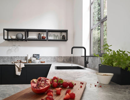 Hansgrohe Talis M54 Single Lever Kitchen Mixer Tap Matt Black - 72806670