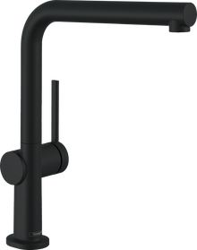 Hansgrohe Talis M54 Single Lever Kitchen Mixer Tap Matt Black - 72840670