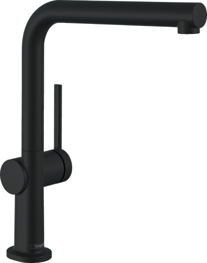 Hansgrohe Talis M54 Single Lever Kitchen Mixer Tap Matt Black - 72840670