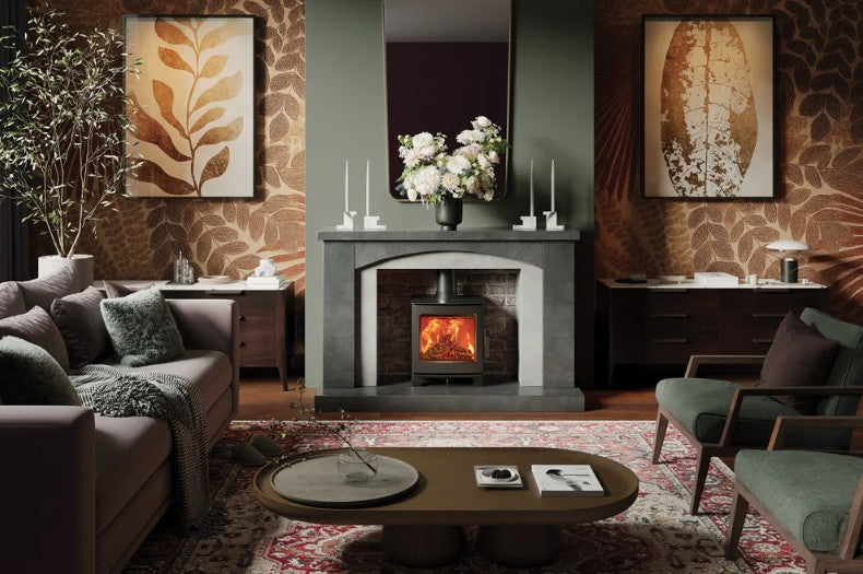 FireFx Echo 5 Wood Stove - Matt Black